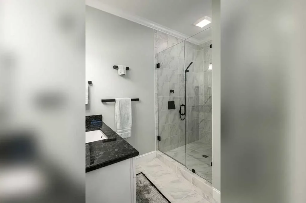 what is a pivot shower door