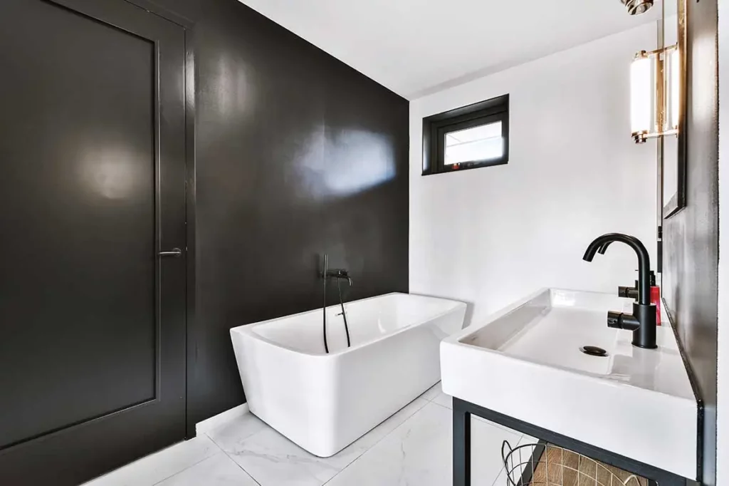 black faucet bathroom ideas